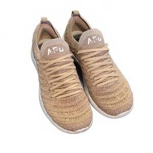 NEW APL women's techloom wave athletic sneakers in rose gold/white